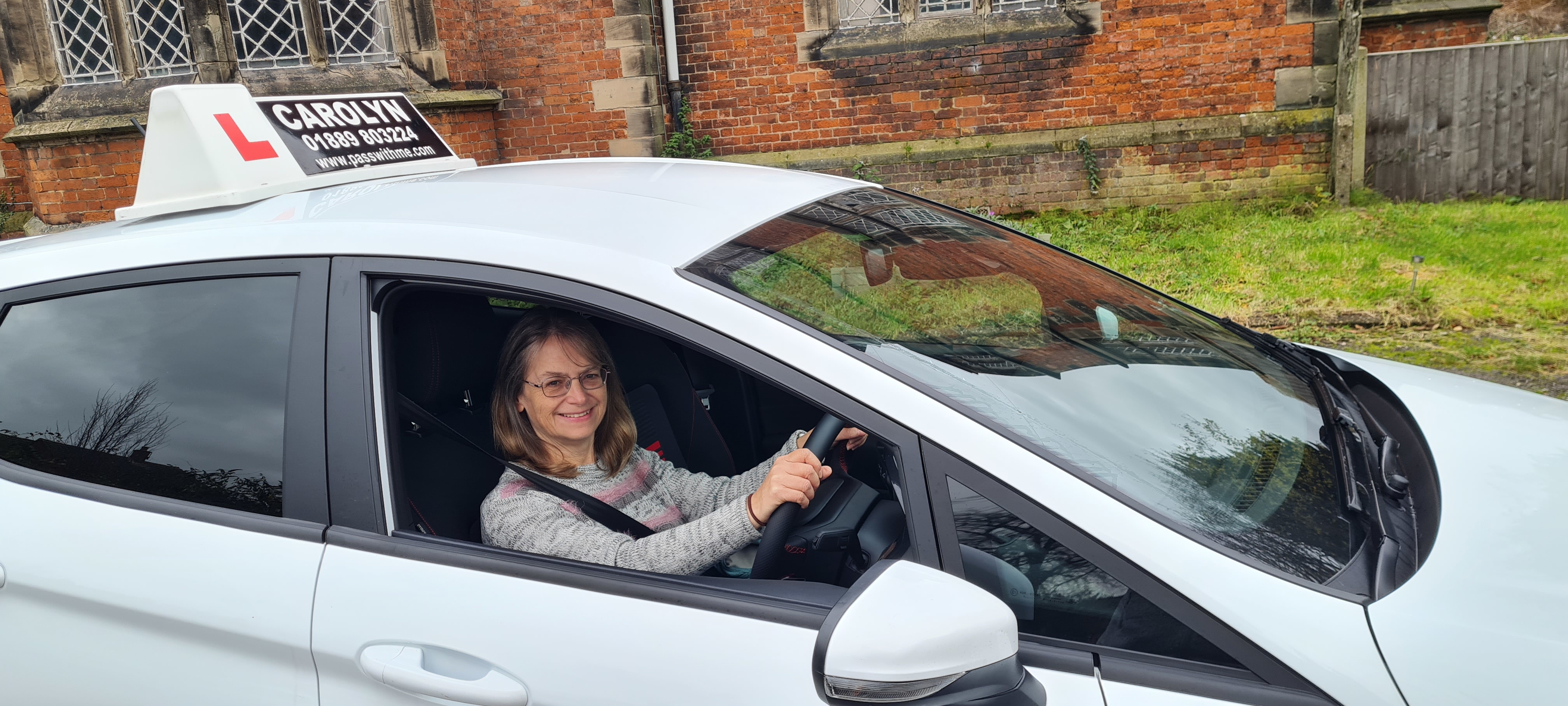 Carolyn Whitehouse, female driving instructor in Cannock and surrounding areas. Please email carolyn.whitehouse@gmail.com or call 01889 803224 for details